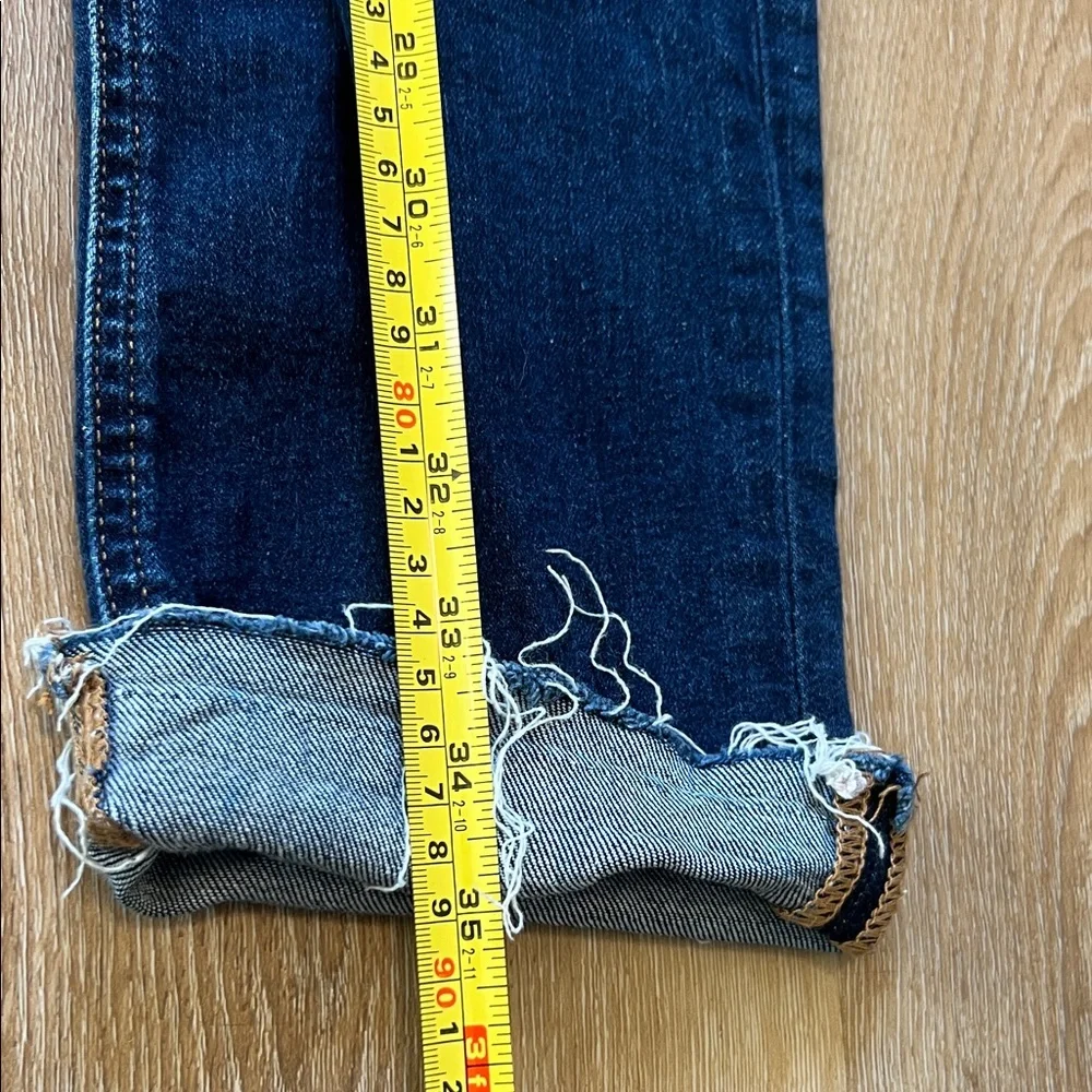 Miss Me Ankle Straight Distressed Blue Jeans Size 27